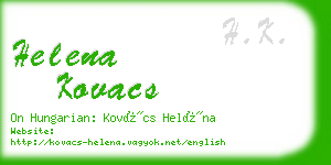 helena kovacs business card